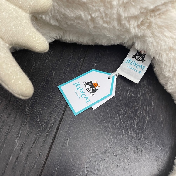 BNWT RARE Jellycat SNOW DRAGON LARGE Soft Plush Toy White super cute sparkle - Picture 2 of 6